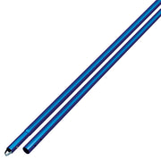 6' Anodized Aluminum Swaged Button Handle - 1-3/4" Diameter (Blue)