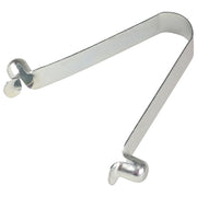6' Anodized Aluminum Swaged Button Handle - 1-3/4" Diameter (Silver)
