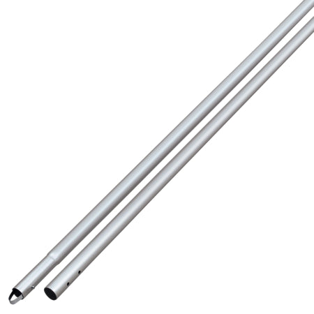 6' Anodized Aluminum Swaged Button Handle - 1-3/4" Diameter (Silver)
