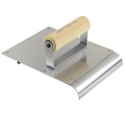 6" x 8" Stainless Steel Hand Edger/Groover 3/4"R 1/4"Bit with Wood Handle