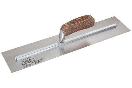 Elite Series Five Star™ 20 in. x 4 in. Carbon Steel Cement Trowel (Laminated Wood Handle) - KRAFT