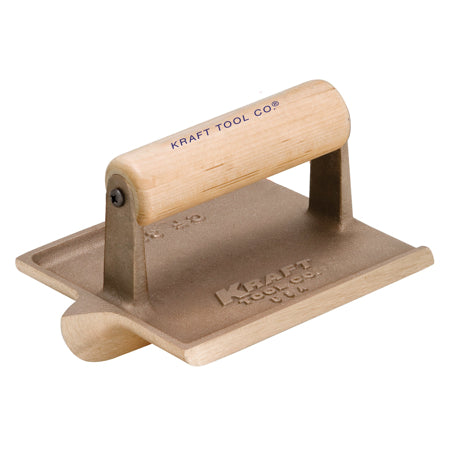 6" x 4-1/2" 3/8"R, 3/4"D, 7/8"W Big Bit Bronze Groover with Wood Handle