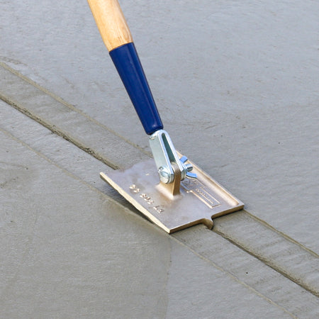 6 in. x 4-1/2 in. 3/8 in. Radius, 3/4 in. Depth, Bronze Walking Groover - KRAFT