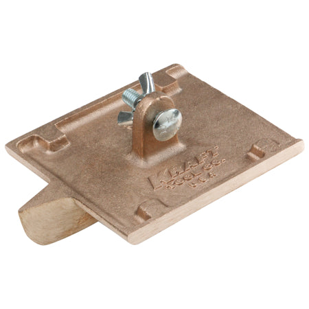 6 in. x 4-1/2 in. 3/8 in. Radius, 3/4 in. Depth, Bronze Walking Groover - KRAFT
