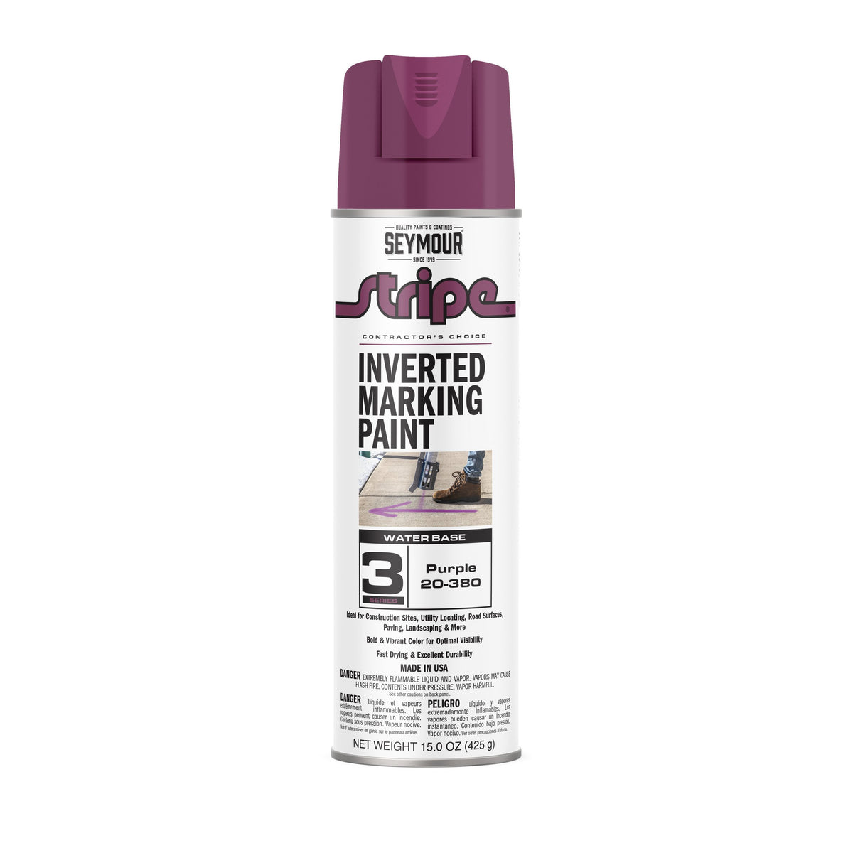 Seymour Stripe Inverted Marketing Paint 20 oz - Purple 20-380