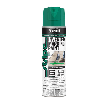 Seymour Stripe Inverted Marketing Paint 20 oz - Safety Green 20-655