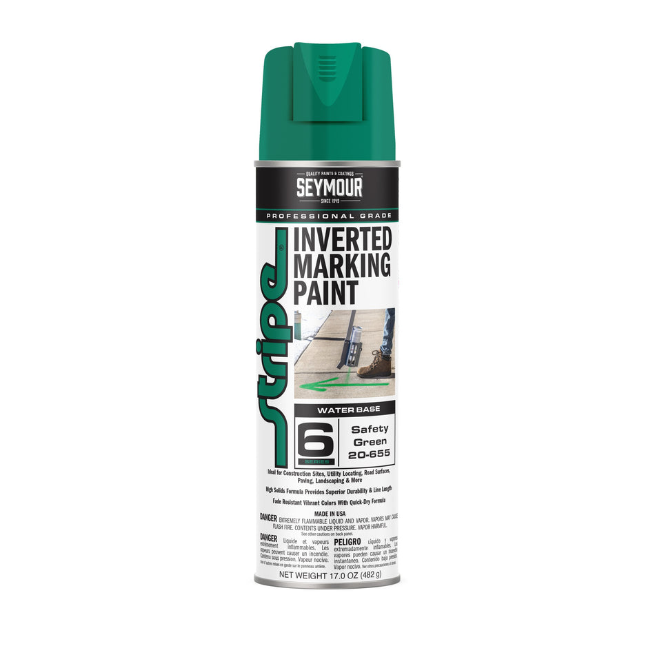 Seymour Stripe Inverted Marketing Paint 20 oz - Safety Green 20-655