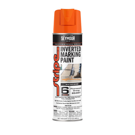 Seymour Stripe Inverted Marketing Paint 20 oz - Fluorescent Orange 20-657