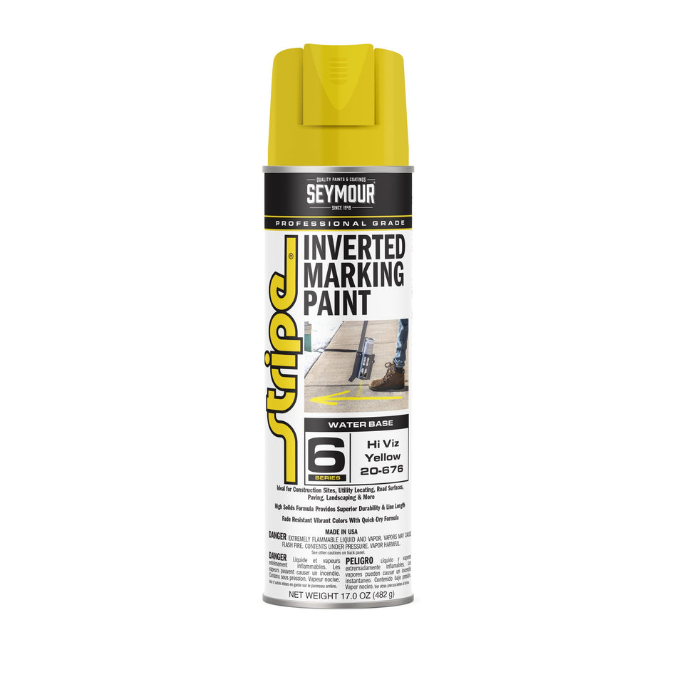 Seymour Stripe Inverted Marketing Paint 20 oz - Hi Viz Yellow 20-876