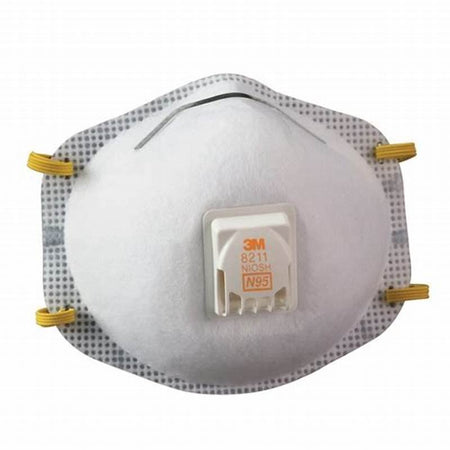 3M N95 Respirator w/Valve 10/bx 8bx/cs