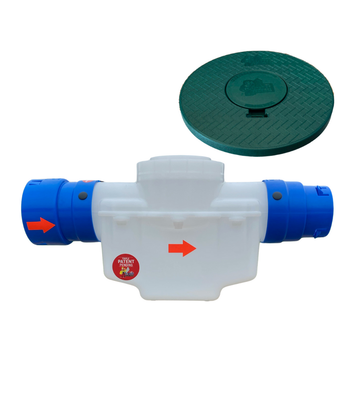 4 in. Catch Basin with Turf Restrictor Plate Connect to Corrugated - FDM