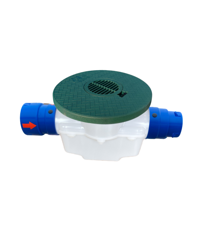 4" Catch Basin with Turf Restrictor Plate Connect to Corrugated - FDM
