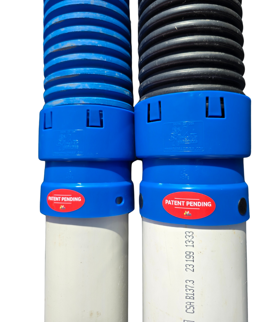 4 in. Corrugated to 4 in. PVC HDPE Female Coupler- FDM