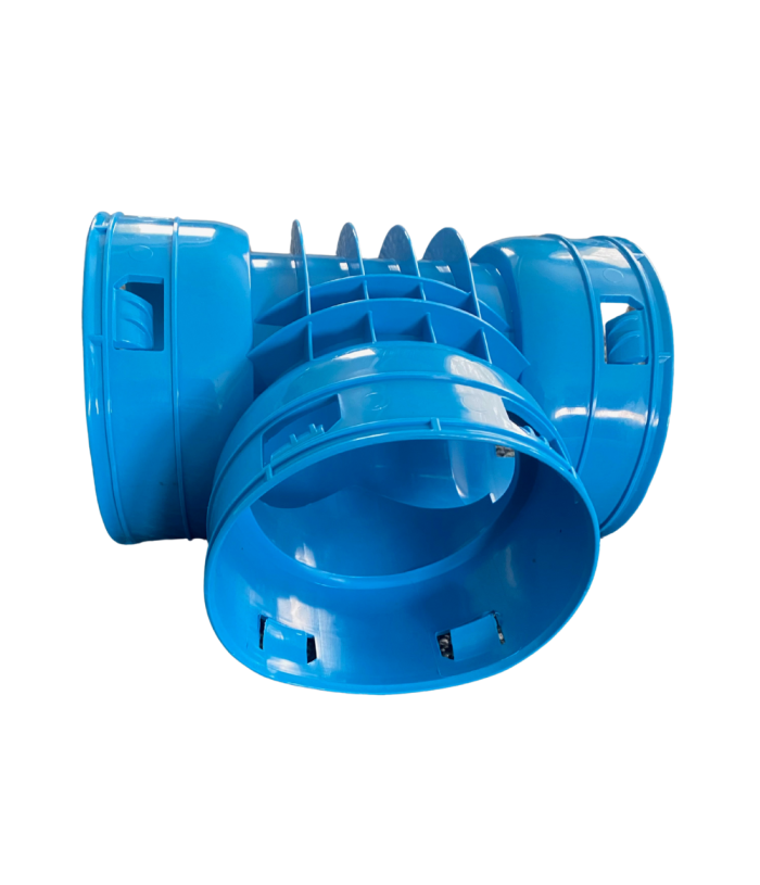 Extra Heavy Duty 4 in. Corrugated External Tee- FDM