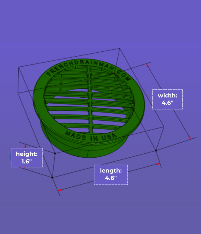4 in. Drain Grate- FDM