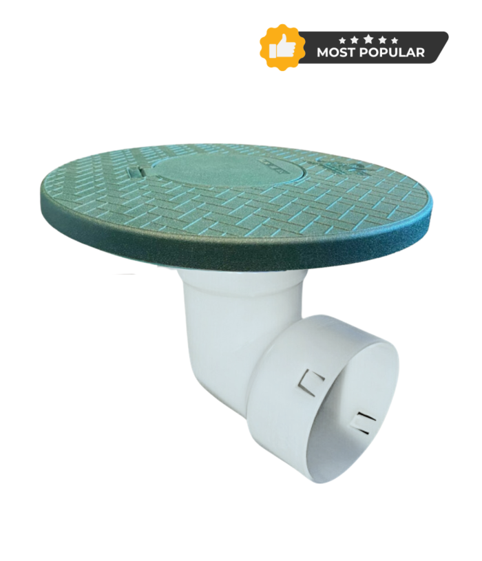 4 in. Pop-Up Emitter & Turf Restrictor Plate Connects to 4 in. Corrugated- FDM