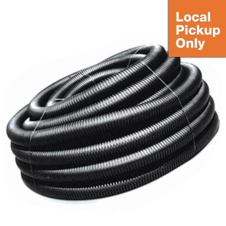 4" x 100 ft L HDPE HEAVY DUTY SINGLE WALL SOLID PIPE CORRUGATED