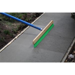 Green Nylon Concrete Broom 24"