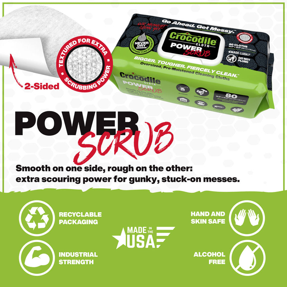 Crocodile Cloth PowerSCRUB (80 ct.)
