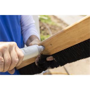 Wood Backed Concrete Brooms Horsehair 48"