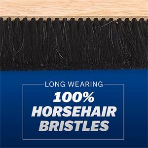 Wood Backed Concrete Brooms Horsehair 48"