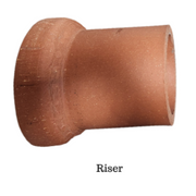8"X12" CLAY DRIVEWAY CROCK RISER-2