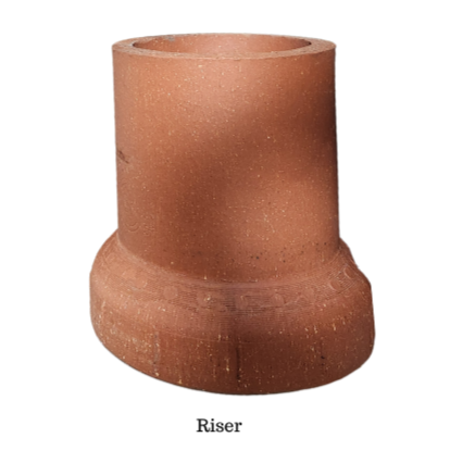 8"X12" CLAY DRIVEWAY CROCK RISER