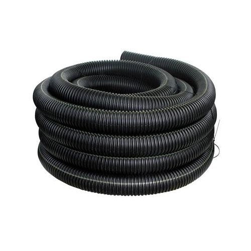ADS 6" Solid Plain Highway Corrugated Stamp On Pipe, 6 in I.D x 7 in O.D Dia x 100 ft L, Single Wall, Polyethylene (ODOT)