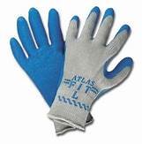 Atlas Fit Blue Palm Coated Glove
