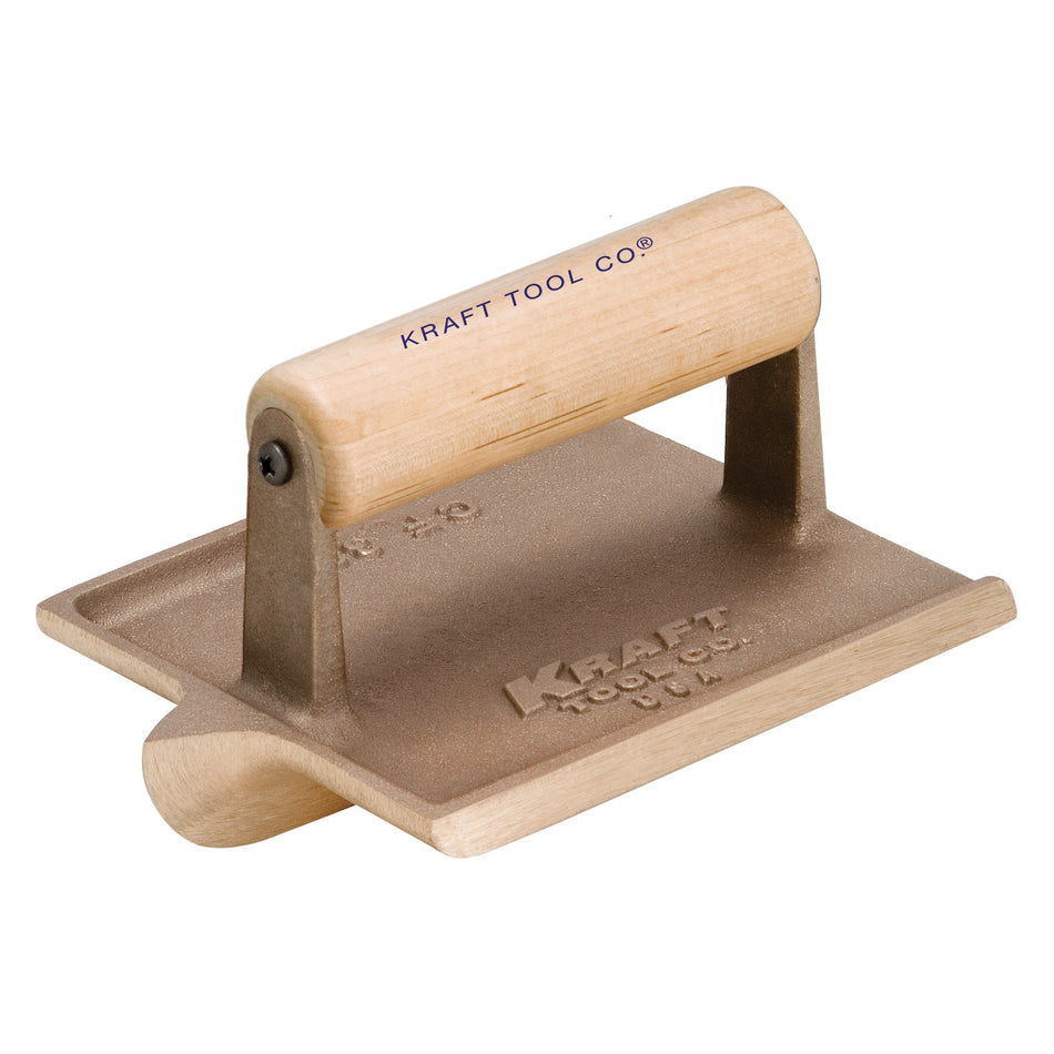 6" x 4-1/2" Big Bit Bronze Groover (Wood Handle) - KRAFT