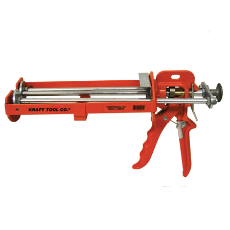 CAULK GUN -DUAL ORANGE 1:1 KRAFT PRO 300ml x 300ml Epoxy Gun