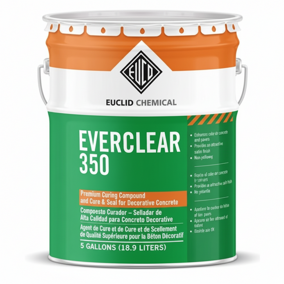 EVERCLEAR 350 5 GAL, EUCLID CHEMICAL Concrete Sealer-5 Gallon