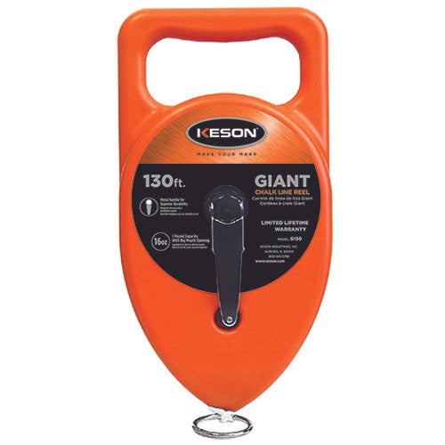 Keson Giant String Chalk Line Reels 130'