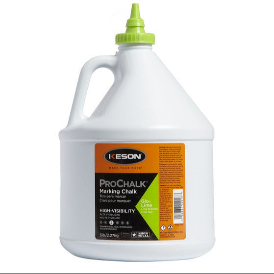 Keson ProChalk High Visibility Lime Green Chalk 5lb
