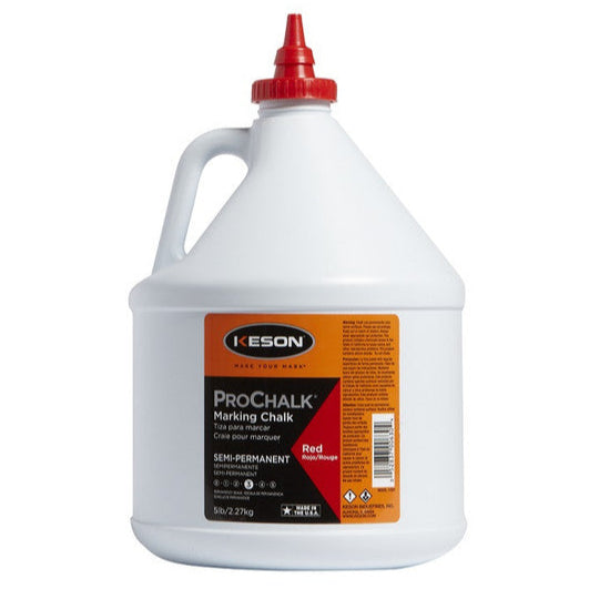 Keson ProChalk Semi-Permanent Chalk Red 5lb
