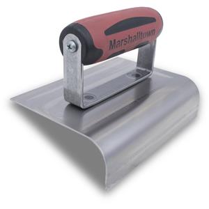 MARSHALLTOWN 6 X 4 SS Curb Tool-3/4" Radius-DS Hdl-Back View