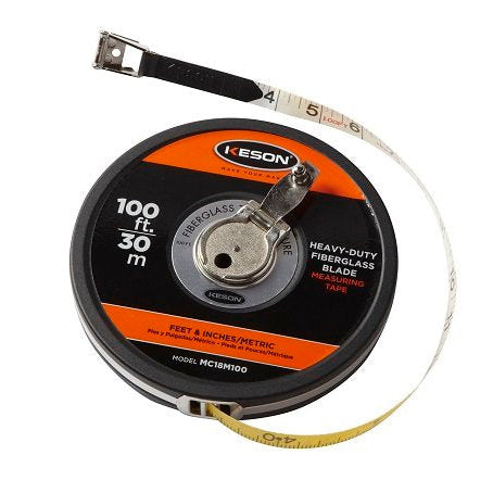 MC Series 100' Fiberglass Tape Measure