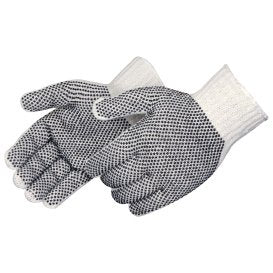 Mens One-Sided Dotted Stringknit Glove (12EA)