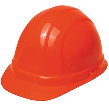 Orange Hardhat w/Ratchet Suspension