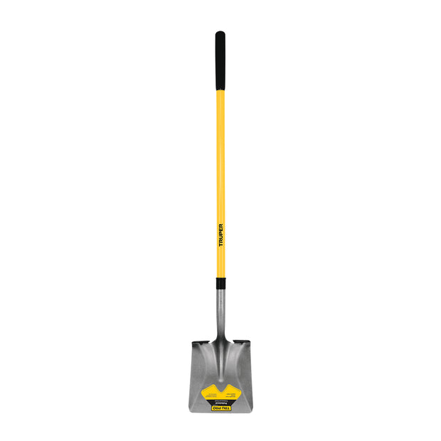 TruPro, square point shovel, 48" fiberglass handle, 9"grip