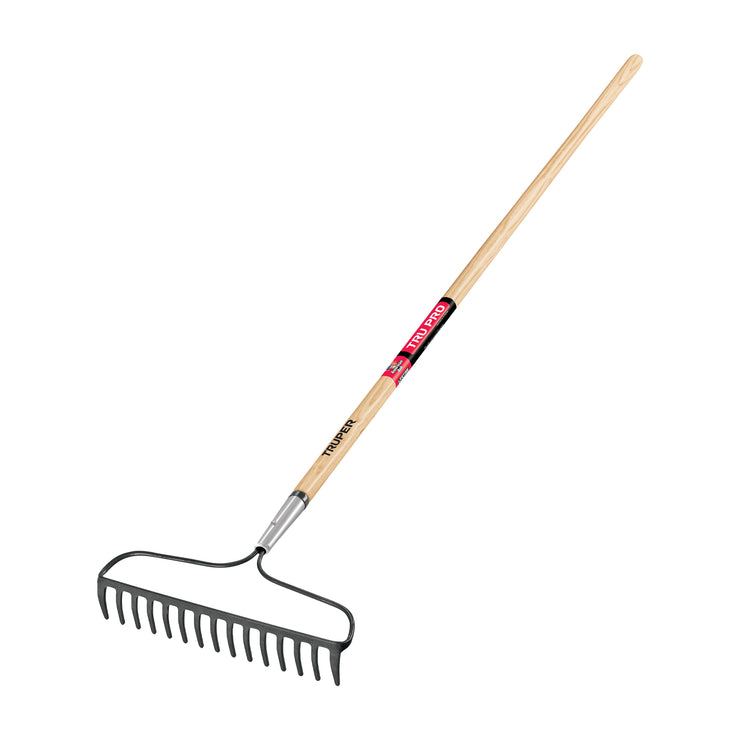 TruPro, 15 tine forged bow rake, 60" wood handle