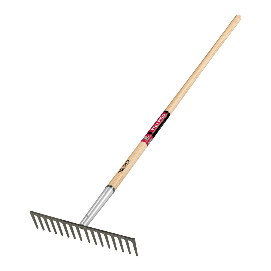 66 in. Heavy Duty Road Rake with Wood Handle (TruPro) - TRUPER