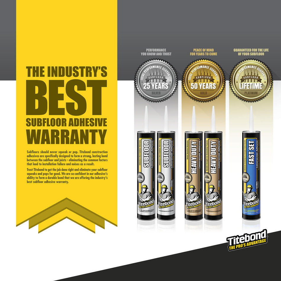 PROvantage Weatherproof Subfloor Adhesive (28 oz.) - TITEBOND