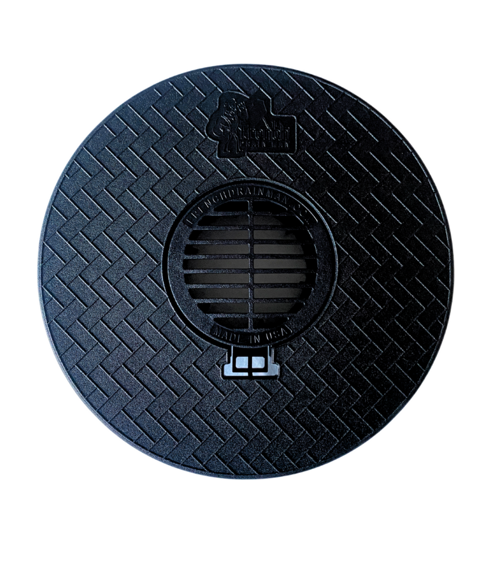 4 in. Turf Restrictor Plate & Drain Grate or Solid Plug Connects to SDR 35-FDM