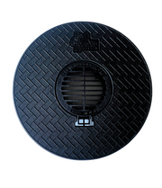 4 in. Turf Restrictor Plate & Drain Grate or Solid Plug Connects to SDR 35-FDM