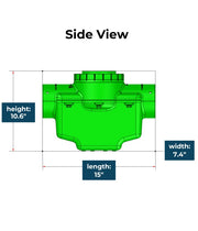 4 in. Catch Basin with Turf Restrictor Plate Connect to Corrugated - FDM