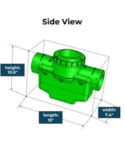 4 in. Catch Basin with Turf Restrictor Plate Connect to Corrugated - FDM