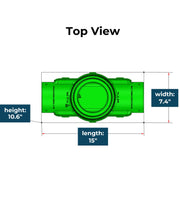4 in. Catch Basin with Turf Restrictor Plate Connect to Corrugated - FDM