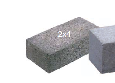 BRICK -CONCRETE 2"x 4"x8" 576/pallet