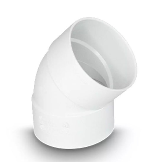 6" PVC SWR SW 45 Degree ELL HxH
